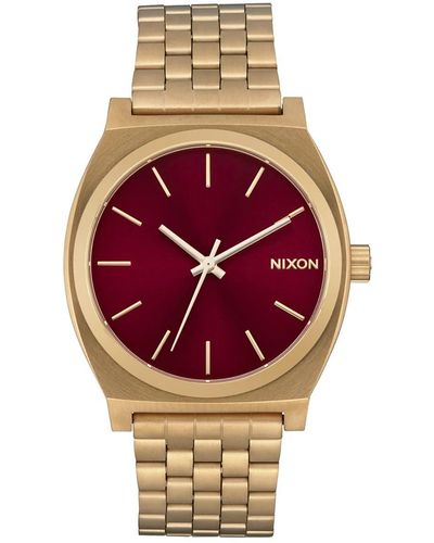 Nixon Analog Japanisches Quarzwerk Uhr mit Edelstahl Armband A045-5098-00 - Pink