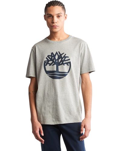 Timberland TFO T-shirt pour homme avec logo d'arbre - Gris