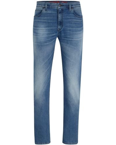 HUGO Slim-fit Jeans In Blue Comfort-stretch Denim