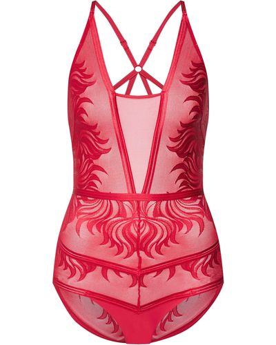 Triumph Palm Spotlight Bs Ex Shaping Bodysuit - Pink