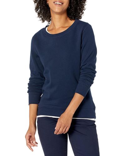 Amazon Essentials French Terry Fleece Crewneck Sweatshirt - Blue
