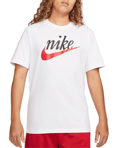 Nike DZ3279-100 M NSW Tee Futura 2 T-Shirt White Größe XL - Weiß