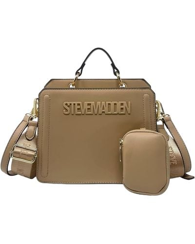 Steve Madden Bevelyn Convertible Crossbody Bag - Natur