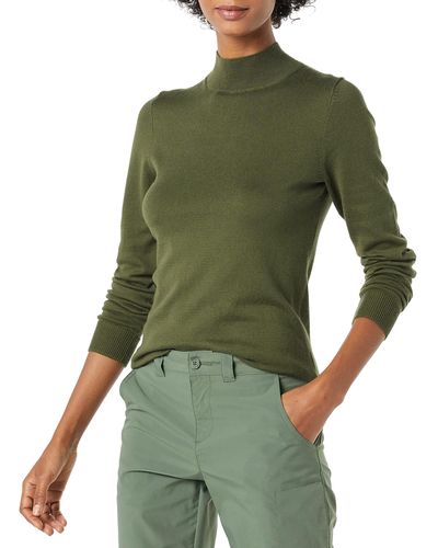 Amazon Essentials Lightweight Mockneck Sweater Pullover - Grün