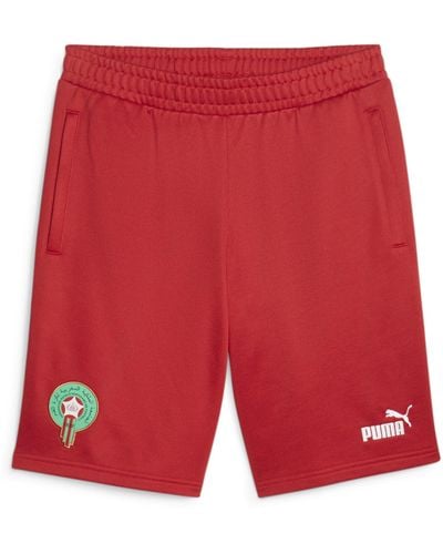 PUMA Shorts Marocco FtblCulture da Uomo S Tango Red - Rosso