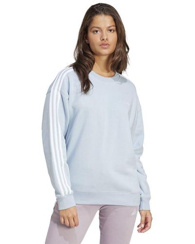 adidas Essentials 3-Stripes Sweatshirt Maglia di Tuta - Blu