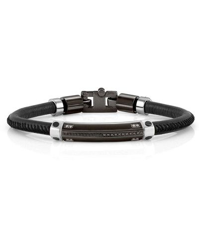 Nomination Bracelet Gentleman Collection In Stainless Steel - Black