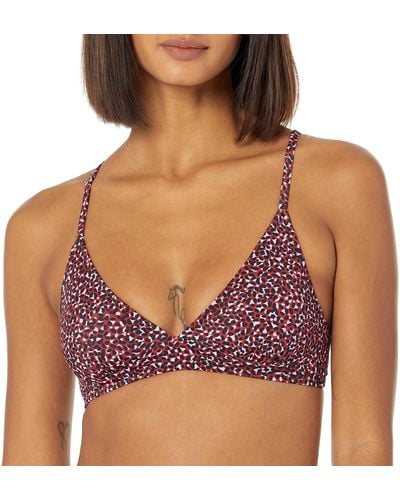 Amazon Essentials Parte Superior de Bikini Clásico con Sujeción Ligera Mujer - Morado