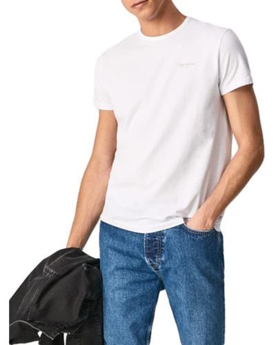 Pepe Jeans Original Basic S/S T Shirt Blanc