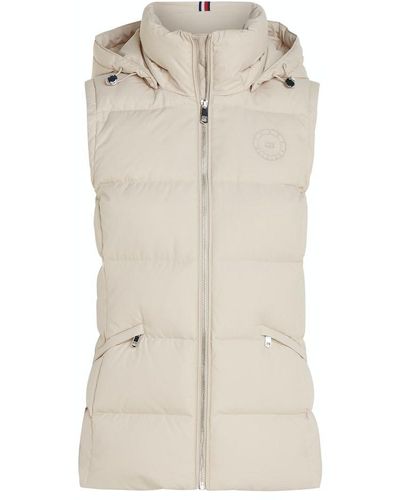 Tommy Hilfiger FEMININE MW RECYCLED DOWN VEST - Natur