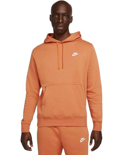 Nike Sportswear Club Fleece Pullover Hoodie - Orange