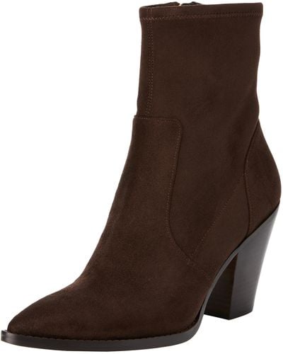 Michael Kors Dover Heeled Bootie Ankle Boots - Brown