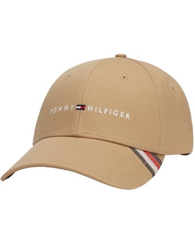 Tommy Hilfiger Th Foundation Cotton 6 Panel Cap - Natural