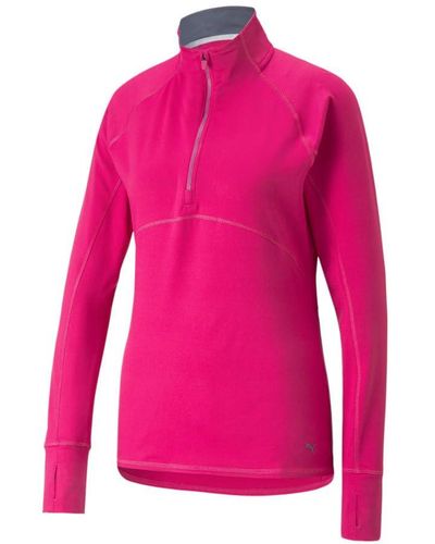 PUMA Sweatshirt 1/4 Zip Woman Gamer - Pink