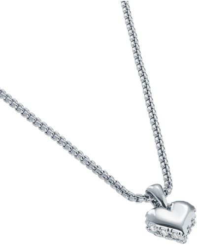 Ted Baker Sarroha Crystal Sparkle Heart Pendant Necklace For - Metallic