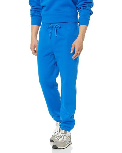 Amazon Essentials Relaxed-fit Closed-bottom Joggers - Blue