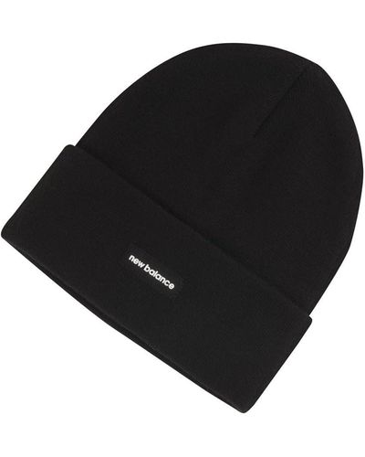New Balance , , Linear Nb Knit Cuffed Beanie, All Ages, One Size Fits Most, Black