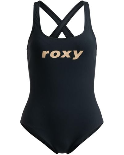 Roxy Active ERJX103630 Costume intero con spalline incrociate da donna. - Nero