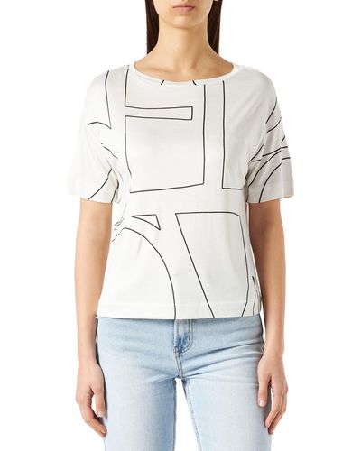 S.oliver S Kurzarm Loose Fit T-Shirt - Weiß