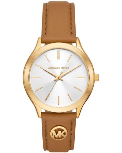 Michael Kors Slim Runway Watch Gold - Metallic