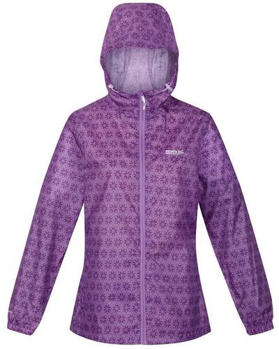 Regatta Printed Pack-it Jacket - Purple