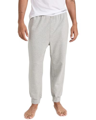Calvin Klein Modern Cotton Lounge Sweatpants - Gray