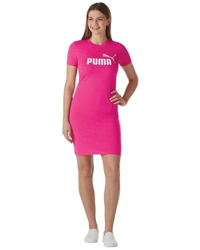 PUMA Essentials Slim Tee Kleid - Pink