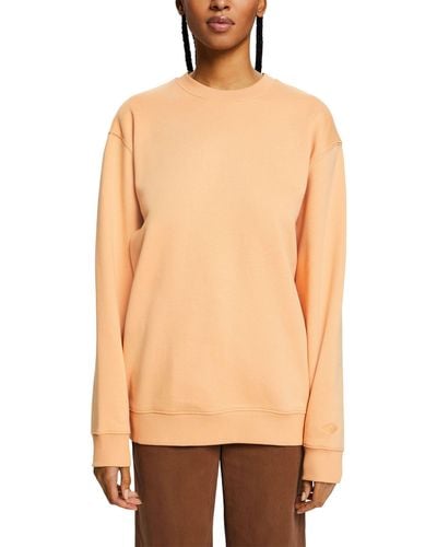 Esprit Sweatshirt aus Baumwollmix - Orange