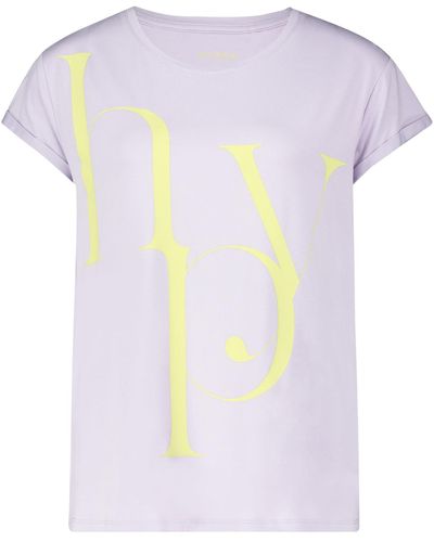 Betty Barclay Rundhals-Shirt mit Print Purple/Yellow,XL - Weiß