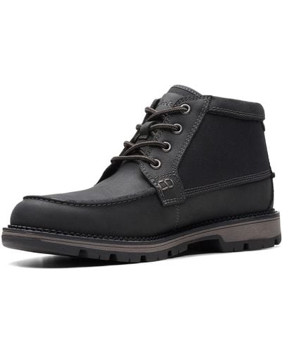 Clarks Maplewalk Moc Oxford Boot - Black