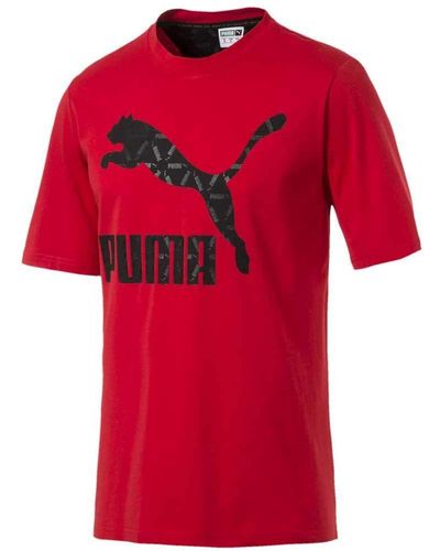 PUMA Luxe Pack Red T-shirt 57881111