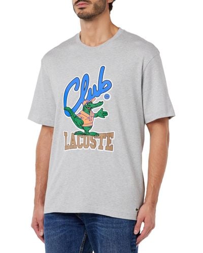 Lacoste TH1533 t-Shirt ches Longues Sport - Gris