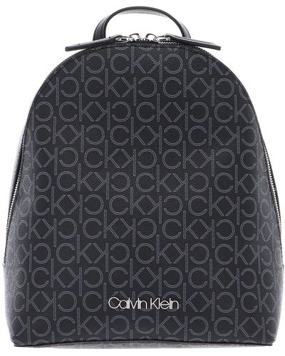 Calvin Klein CK Mono Small Backpack Black Mix - Blau