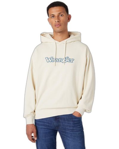 Wrangler Graphic Hoodie Hooded Sweatshirt - White