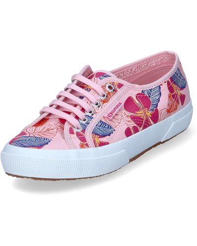 Superga Low Sneaker Hibiscus Flower Mehrfarbig Textil 38 - Pink
