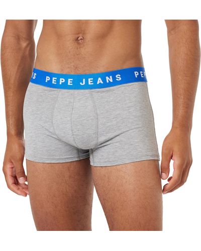 Pepe Jeans Logo Tk Lr 2p Trunks - Blue