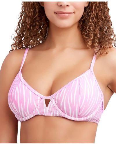 BCBGeneration Standard Swimsuit Top With Underwire And Adjustable Straps - Pink
