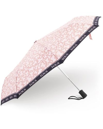 Tous Paraguas plegable Kaos New en color rosa