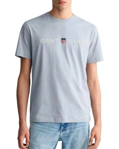GANT T-Shirt Stampata con Grafica SS - Blu