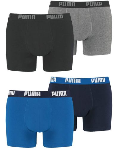 PUMA Boxershorts Unterhosen 100004386 4er Pack - Grau