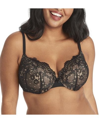 We Are We Wear GLITTER BRA - Push-up BH - black/schwarz 