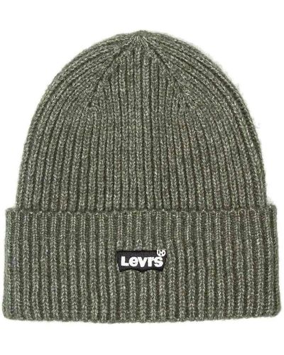 Levi's Batwing Essential Ribbed Battling Beanie - Verde