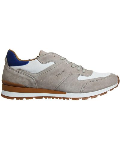 Hackett Hackett Cosworth Lace-up Beige Synthetic S Trainers Hms20814_836 - Grey