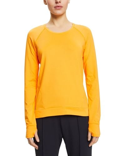 Esprit RCS Edry-Camiseta de ga Larga Camisa de Yoga - Amarillo