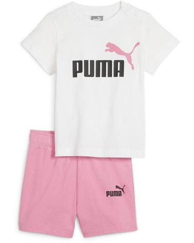 PUMA Ensemble t-Shirt et Short Minicats Survêtement - Rose