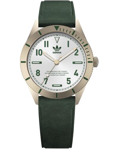 adidas Green Eco-leather Strap Watch