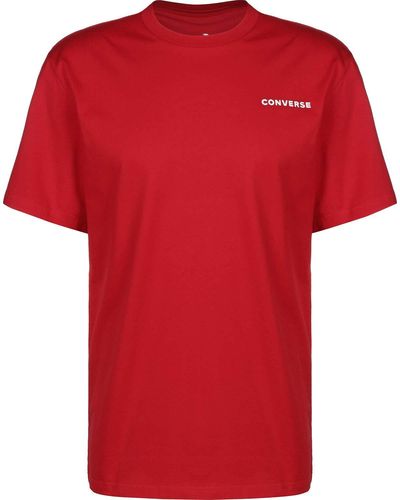 Converse All Star Short Sleeve T-Shirt 10017432 Rot