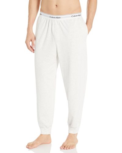 Calvin Klein Modern Cotton Lounge Sweatpants - White