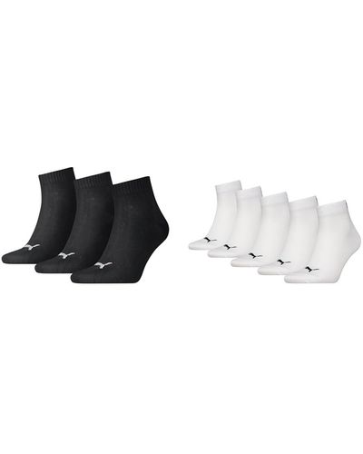 PUMA Socken Schwarz 35-38 Socken Weiß 35-38 - Noir