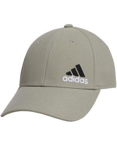 adidas Release 3 Structured Stretch Fit Cap - Gray